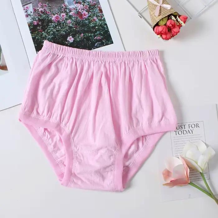 Culottes taille haute pour femmes d'âge moyen et âgées, sous-vêtements grande taille, lingerie fémin