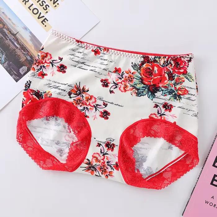 Sous-vêtements en coton culottes pour femmes sous-vêtements confortables et respirants slips en dent