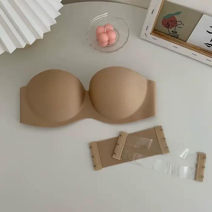 Soutien-gorge Invisible demi-tasse, dos de beauté avec ceinture d'extension sans bretelles, Bralette