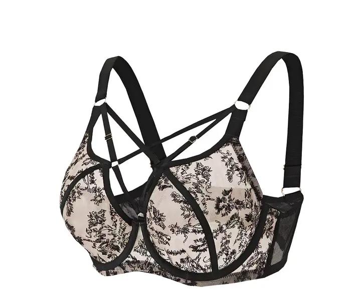 Soutien-gorge minimiseur à couverture complète grande taille-ascenseur et soutien sans fil, Anti-aff
