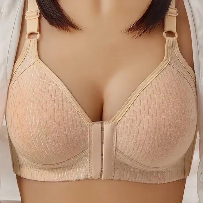 Soutien-gorge sans fil pour femmes d'âge moyen, bralette sans couture, soutien-gorge document solide
