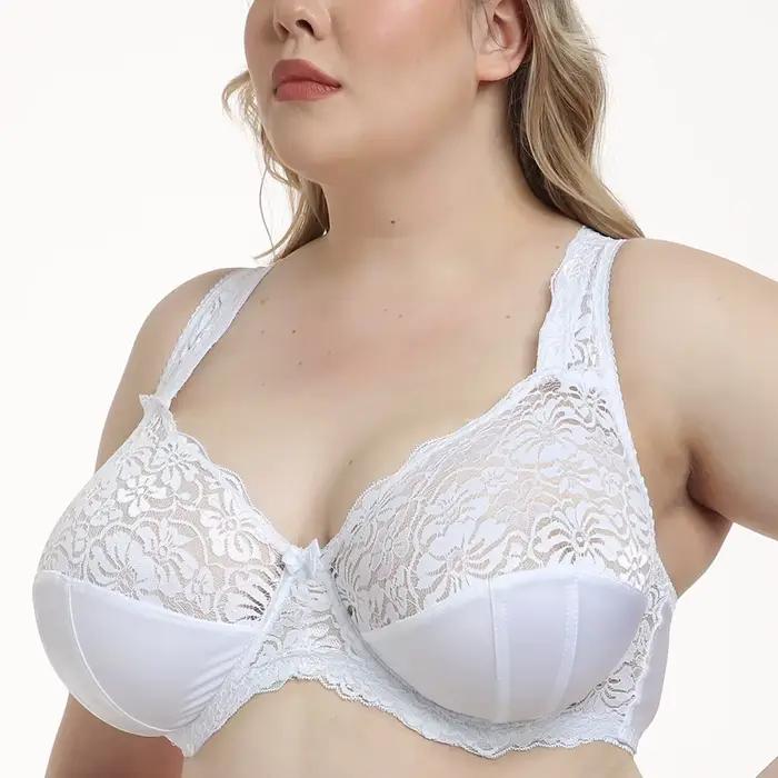 Soutiens-gorge pour femmes minimiseur brassière grande taille soutien-gorge en dentelle soutien à ar