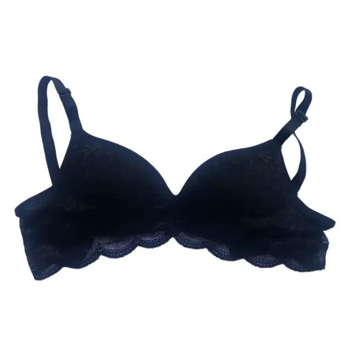 Soutien-gorge en dentelle de soie de mûrier pour femme, sans armatures, confortable, respirant, doux