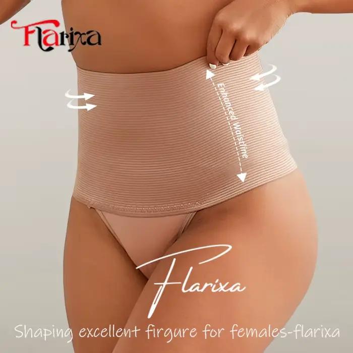 Flarixa ventre plat corps Shaper culottes femmes taille haute ventre plus mince Shapewear Compressio