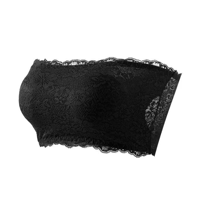 Soutien-gorge en dentelle grande taille pour femme, soutien-gorge sexy sans bretelles, confortable e