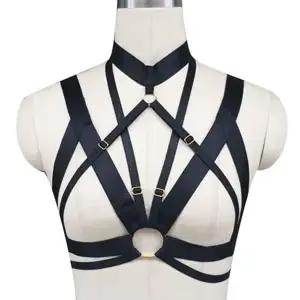 Harnais de soutien-gorge en Spandex pour femmes, ceinture ajustable, fait à la main