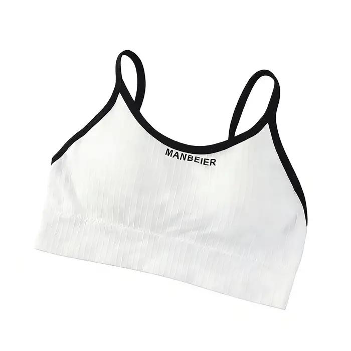 Soutien-gorge sans fil confortable et élastique pour femmes, lingerie simple, sans couture, pour jeu