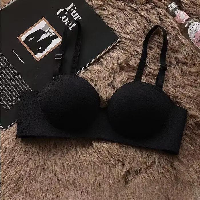 Soutien-gorge épais sans fil pour femmes, Push up, poitrine aplatie, soutien supérieur spécial, fron