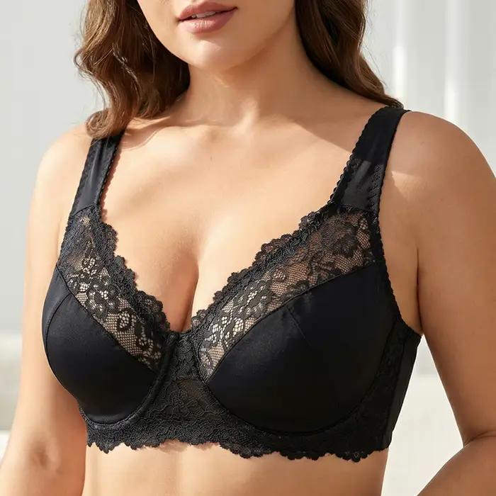 Soutiens-gorge en dentelle pour femmes, lingerie élégante et sexy, avec armatures de soutien, grande