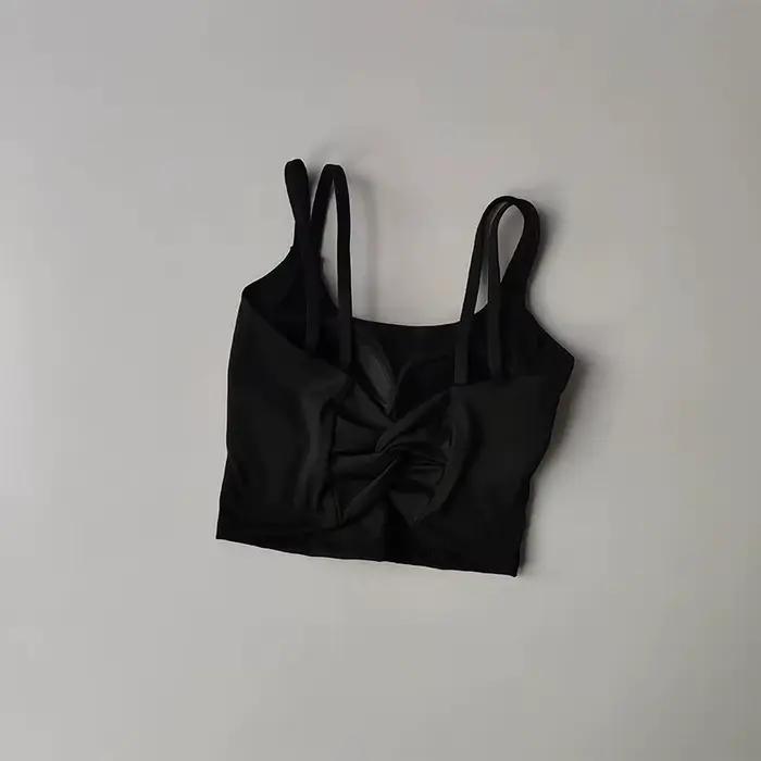 Soutien-gorge de sport intégré pour femme, idéal pour le yoga, la course et le fitness, avec dos sex