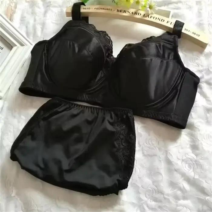 Ensemble de soutien-gorge et culotte pour femme, lingerie féminine, grande taille, bonnet B, C, D, E
