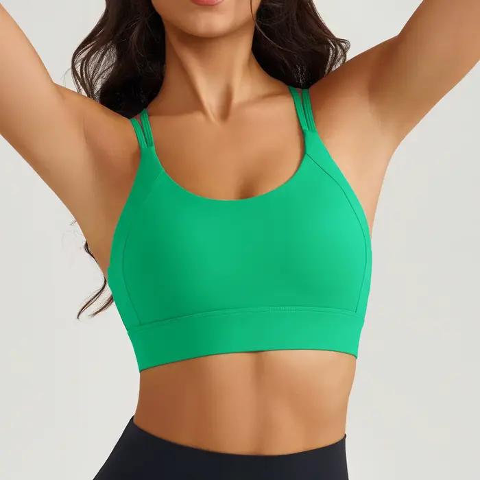 Soutien-gorge de sport dos mince pour femmes, Absorption des chocs et confort, soutien-gorge de Fitn