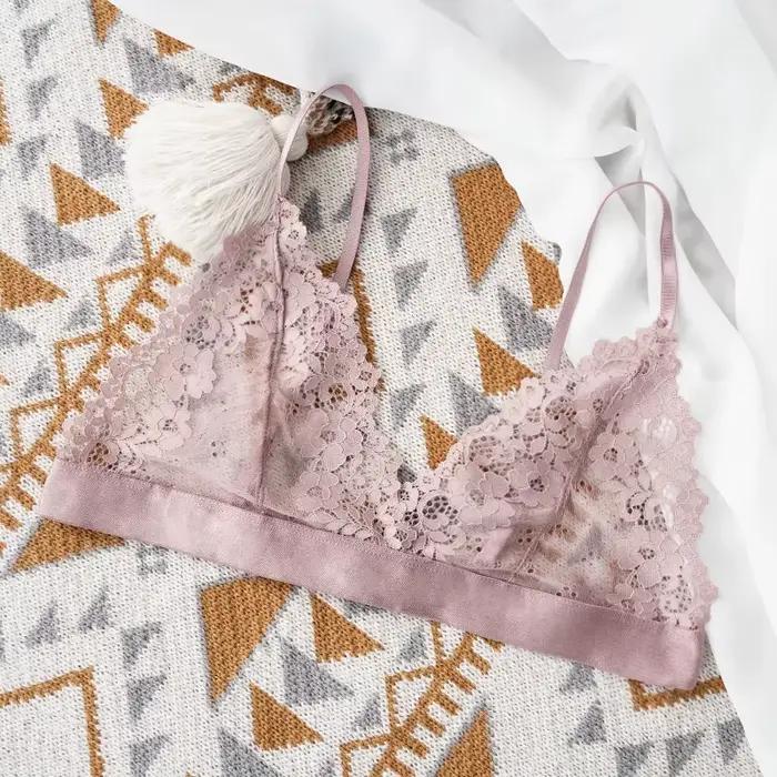 Soutien-gorge Sexy en dentelle pour femmes, sous-vêtements fins, sans doublure, Transparent, Lingeri