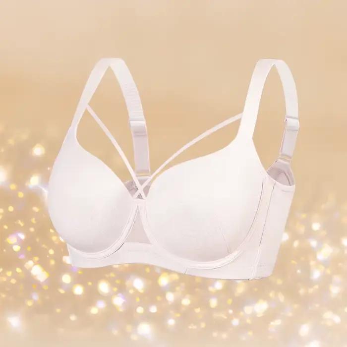 Soutien-gorge réglable sans couture pour femme, grande taille, bralette fine, minimiseur, rose, noir