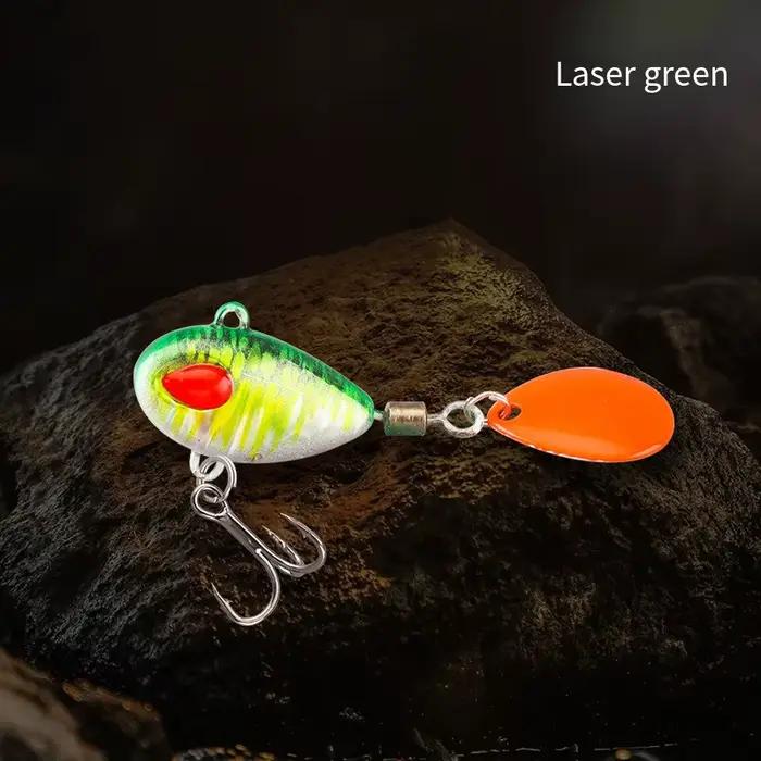 Cuillère Spinner appât coulant Wobblers appâts métal gabarit VIB leurre rotatif paillettes queue leu