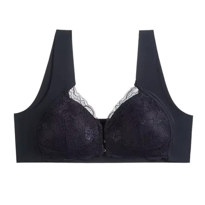 Soutien-gorge grande taille M-XXXL femmes Sexy solide dentelle soutiens-gorge 3/4 tasse respirant qu