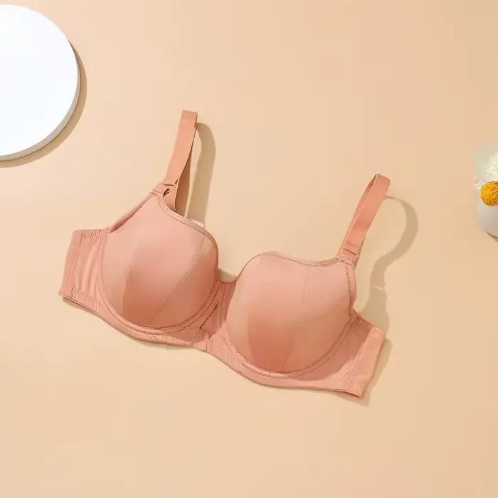 Soutien-gorge Grande Taille 75-95DEFG à Armatures, Bonnets Profonds, Légèrement Rembourré, Anti-affa