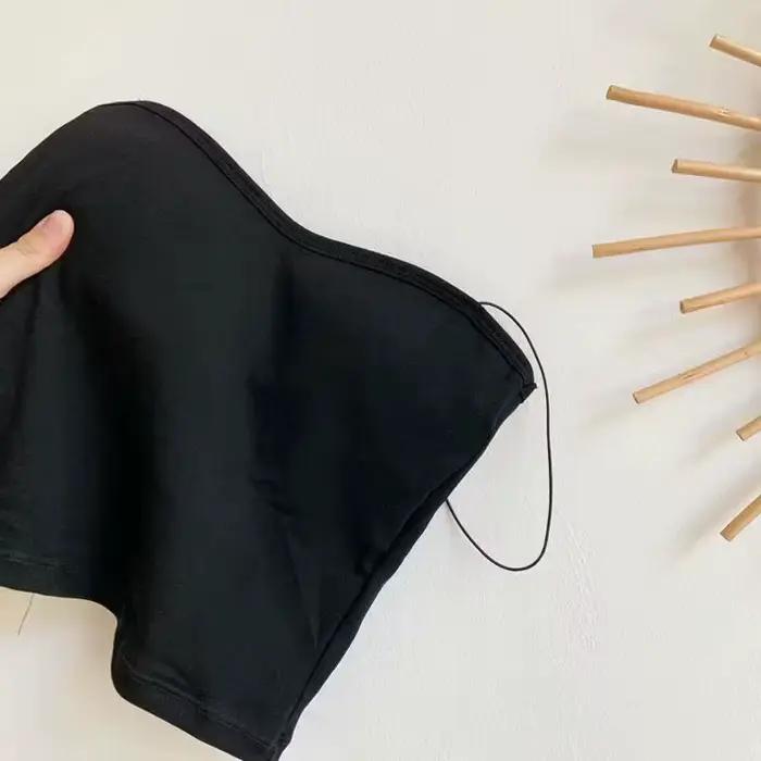 Soutien-gorge tubulaire en coton pour femmes, sous-vêtements à bretelles, beau haut précieux, soutie