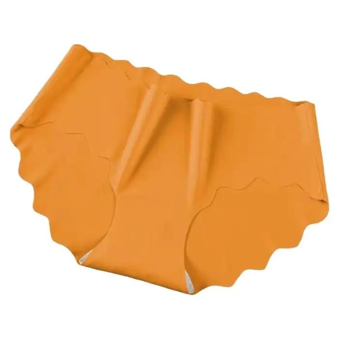 Culottes en soie glacée anti-transparence taille moyenne pour femme – Sous-vêtements ultra-fins sans