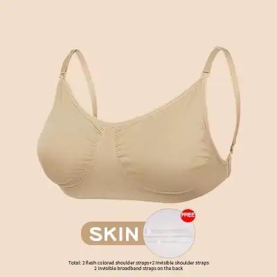 Soutien-gorge de danse nu pour femmes, sans couture, Invisible, dos transparent, sangle transparente
