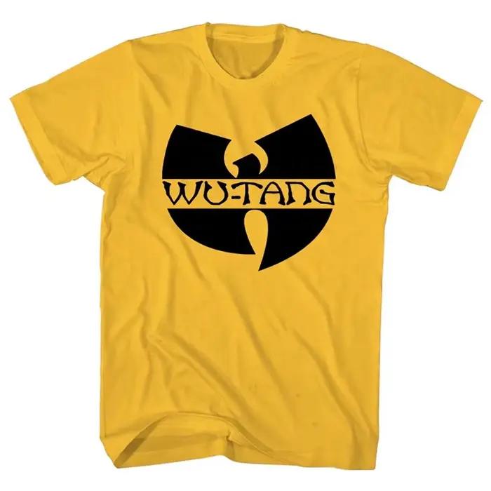 T-Shirt classique jaune du groupe de rap légendaire Wu Tang Band, en coton, avec image graphique, po