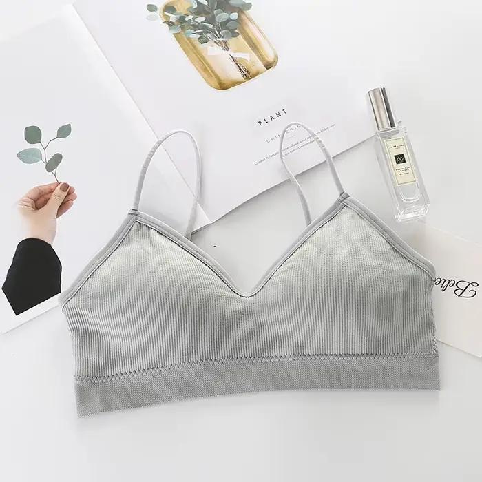 Soutien-gorge de sport dos nu pour femme, séchage rapide, élastique, rembourré, col en V, lingerie s