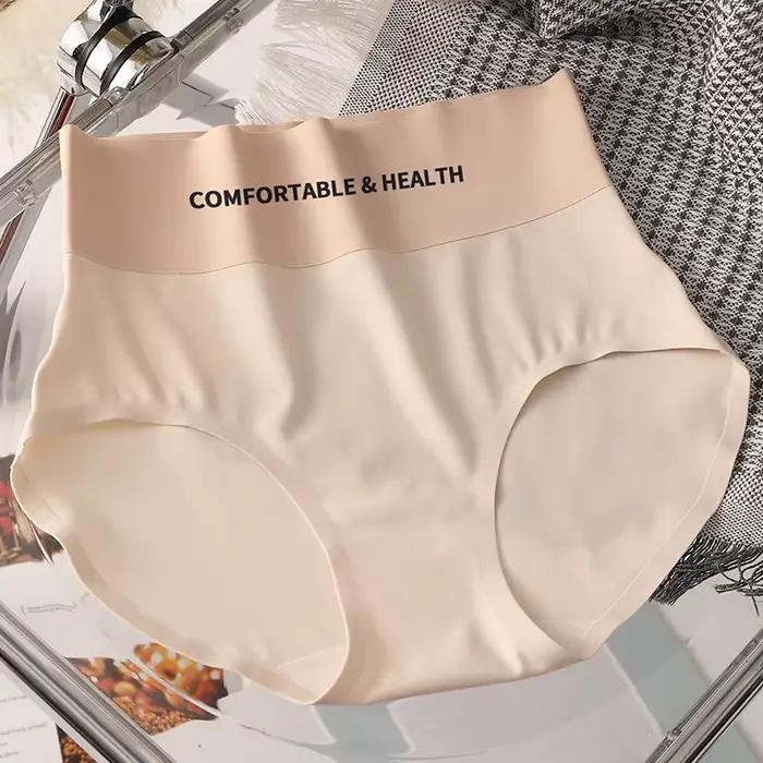 Culotte Invisible en soie glacée pour femmes, slip sans couture, sous-vêtements Ultra-fins, taille h