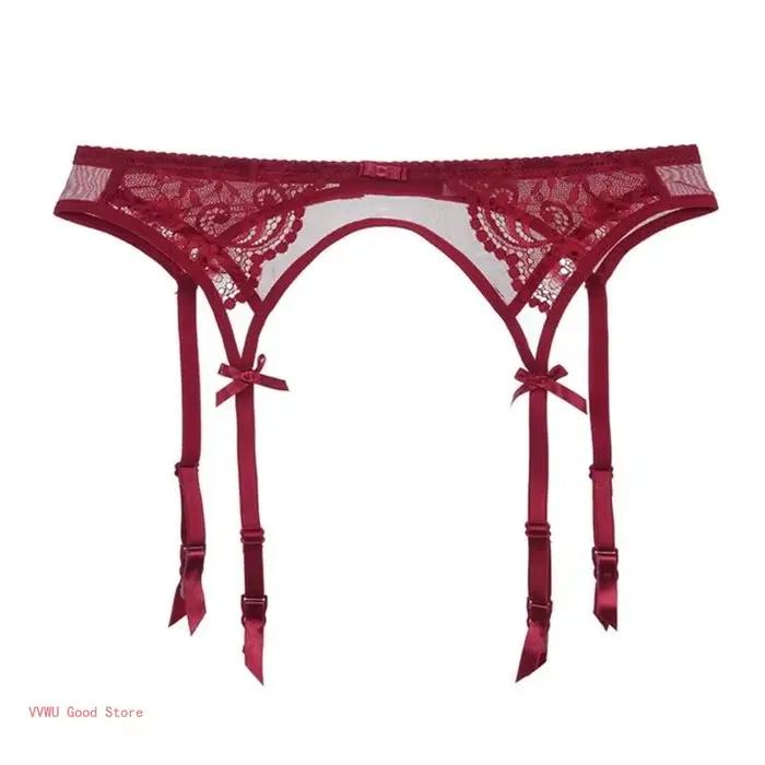 Porte-jarretelles pour bas, bretelles sexy pour femmes, lingerie avec 4 sangles