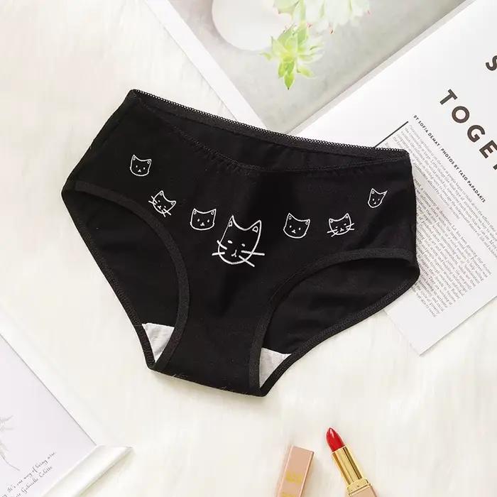 Femmes culottes impression 3D culottes sans couture femmes sous-vêtements ange chat dessin animé imp