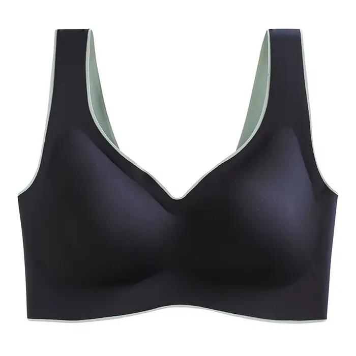 Soutien-gorge en latex confortable sans anneau en acier pour femme, sous-vêtement, sous-vêtement, br
