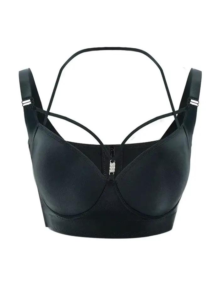 Soutien-gorge push-up à armatures pour femmes, grande taille, anti-affaissement, mince, ensemble de 