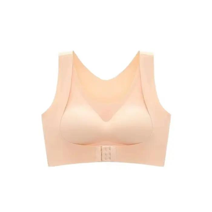 Soutien-gorge correcteur de posture à fermeture avant, dos croisé, antichoc, sans couture, 2-en-1, p