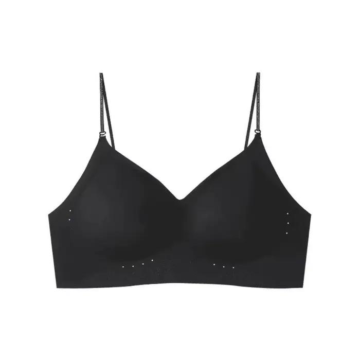 Soutien-gorge push-up invisible simple à décolleté plongeant, soutien antichoc, dos nu, respirant, s