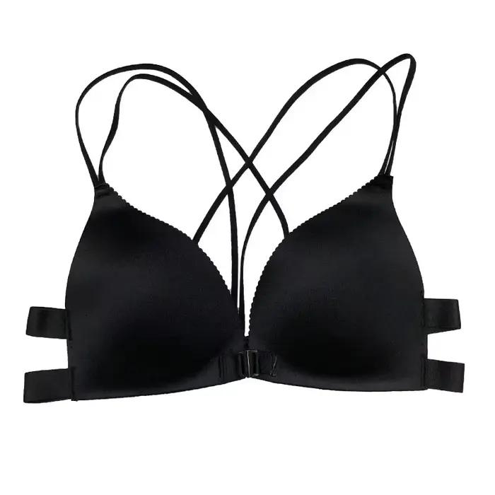 Soutien-gorge triangle push up sans armatures, sous-vêtements de sport, coupe fine, confortable, sex