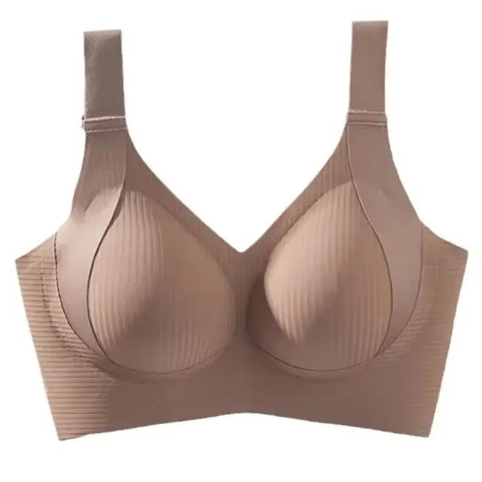 Sous-vêtements sans couture pour femmes, Style fin, gros seins, petits seins, sans fils, soutien-gor