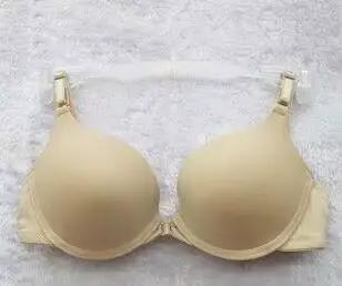 Soutiens-gorge push-up à bonnet fin pour femmes, fermeture à l'avant, sous-vêtements sexy, lingerie 