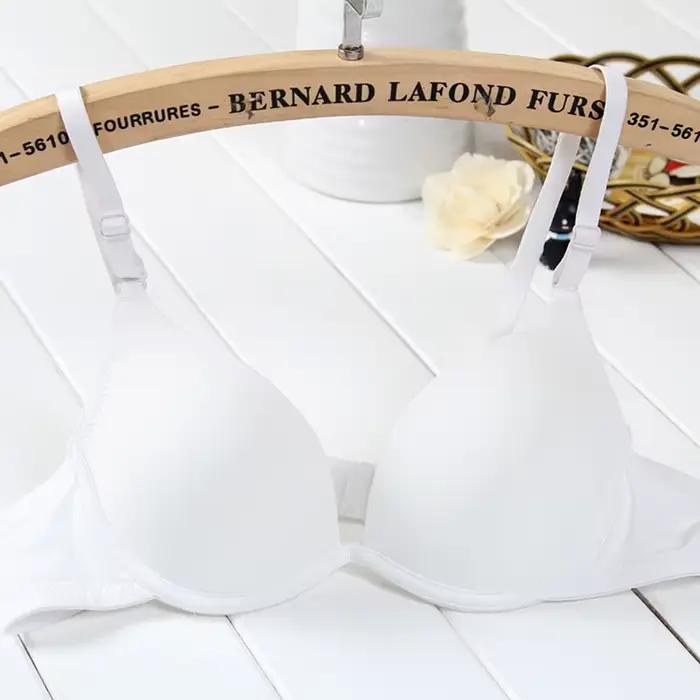 Soutien-gorge respirant pour femme, simple boutonnage, sexy, mignon, froncé, lisse, sans couture, co