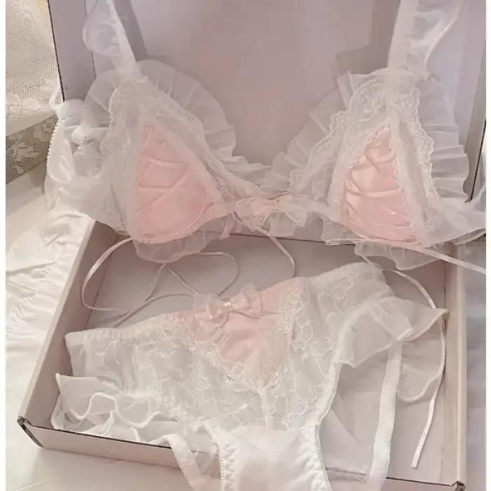 Soutien-gorge triangle en dentelle fine et sexy pour femme
