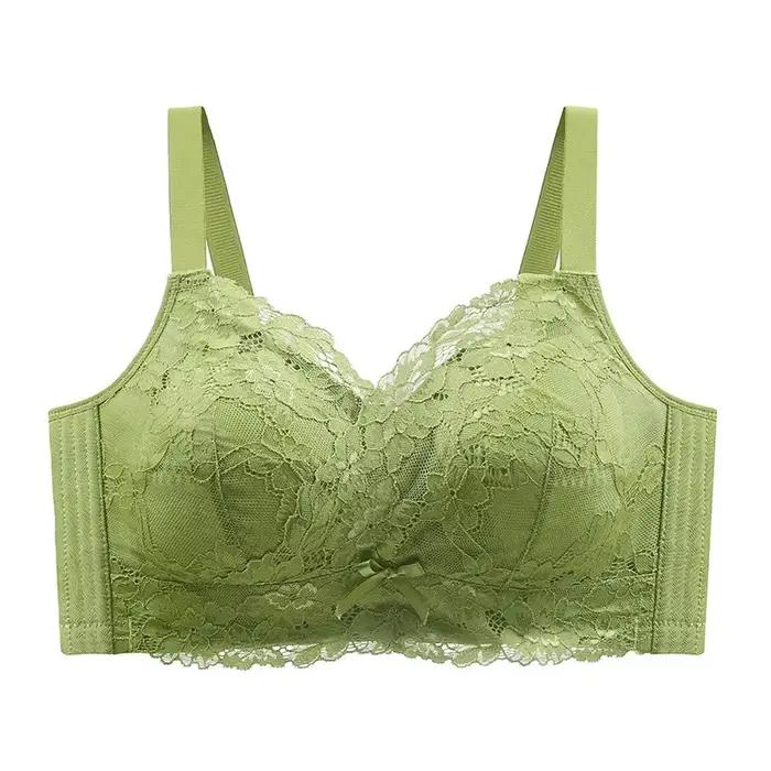 Soutien-gorge sans fil grande taille à couvrance totale, design fin pour poitrines généreuses, qui a