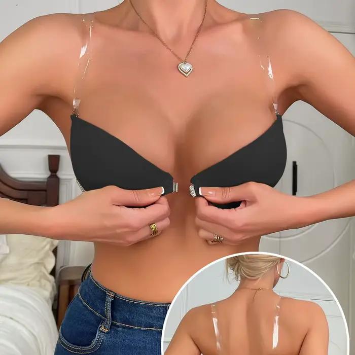Beauwear – soutien-gorge demi-tasse avec fermeture frontale, Push Up, sans bretelles, Invisible, pou