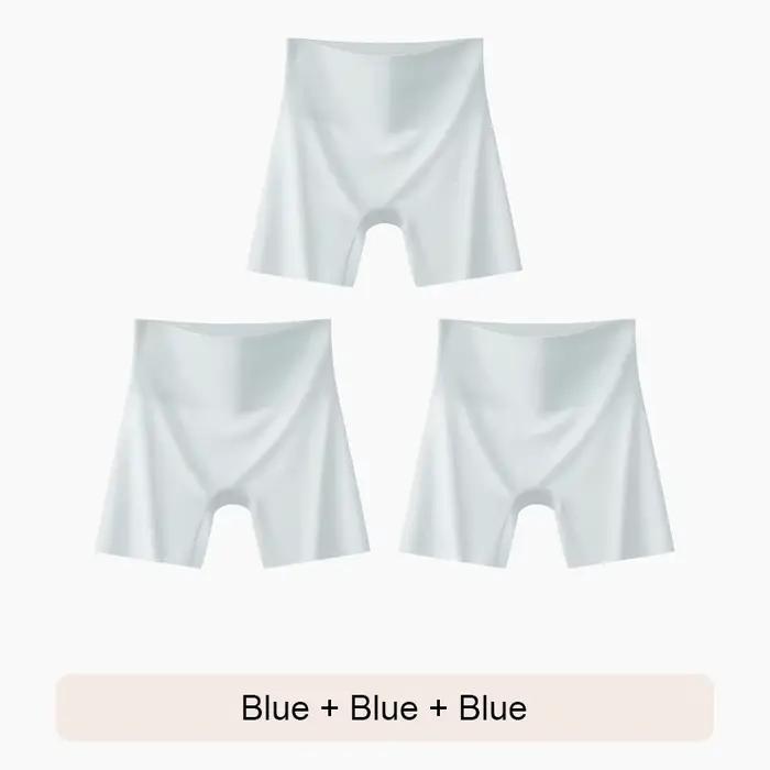Sous-vêtements pour femmes, culottes sans couture, Shorts pour femmes, ceinture, Short en soie glacé