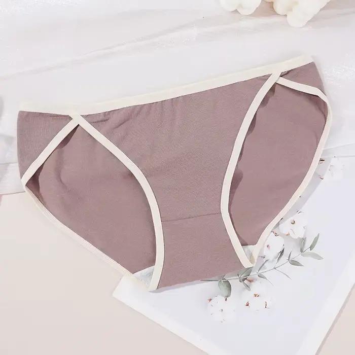 Culotte en coton pour femmes, slip Sexy, taille basse, respirant, nouveau sous-vêtements, Design fen