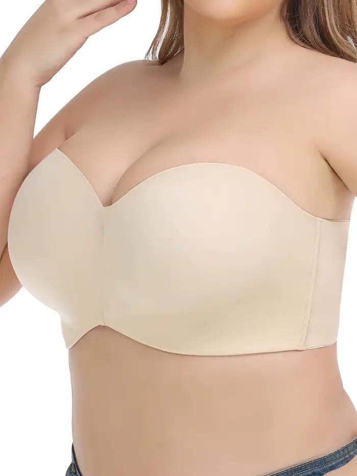 Soutien-gorge sans bretelles et sans rembourrage pour grandes tailles - Respirant, doux, très extens
