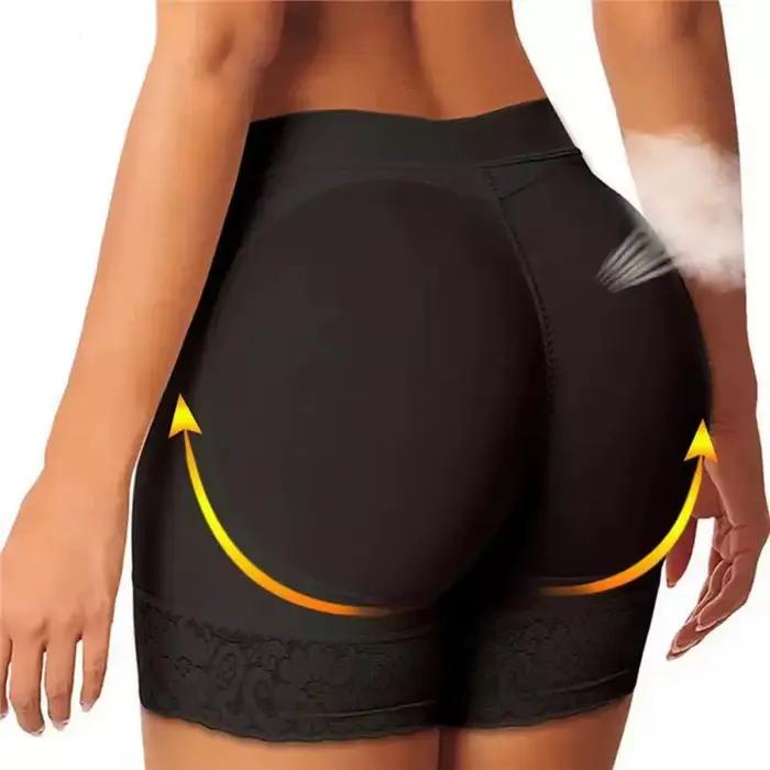Nouveau Style femmes Pantie Push Up hanche taille haute élastique rembourré culotte sous-vêtements d