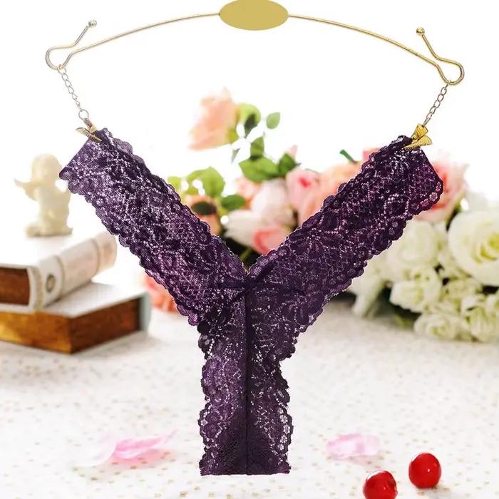 Sous-vêtements de femme sexy sous-vêtements string culotte en dentelle culotte tongs slips lingerie 