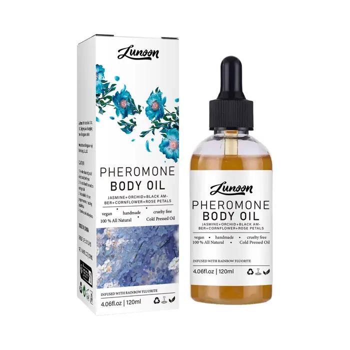LUNOON 30 ml d'huile corporelle au phéromone, hydratation profonde et nourrissant pour la peau, soin