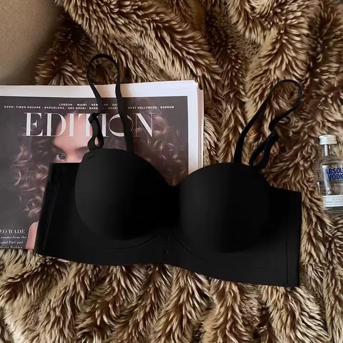 Soutien-gorge femme demi-tasse Push Up petits seins montrent plus grands seins latéraux soutien-gorg