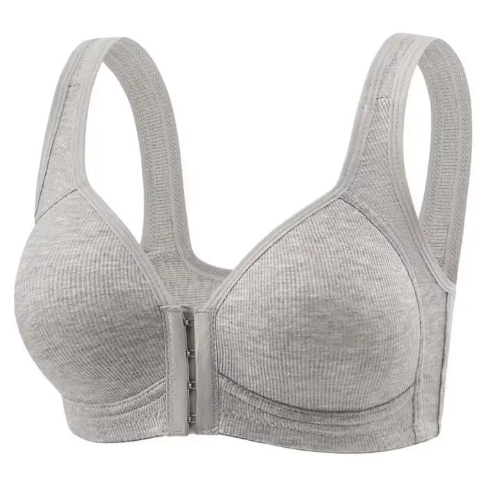 FallSweet – soutien-gorge à fermeture frontale sans fil pour femmes, sans couture, couverture complè