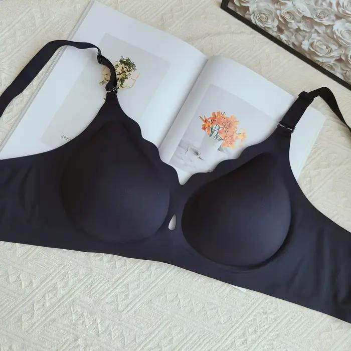Soutien-gorge grande taille pour femmes, sans armatures, ajouré, couverture complète, pour améliorer