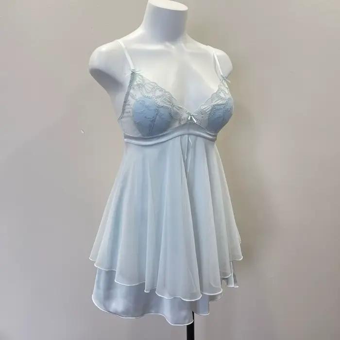Nuisette Femme de Haute Qualité, Couleur Unie, Style Servante Française, Robe de Nuit pour Femme, Vê